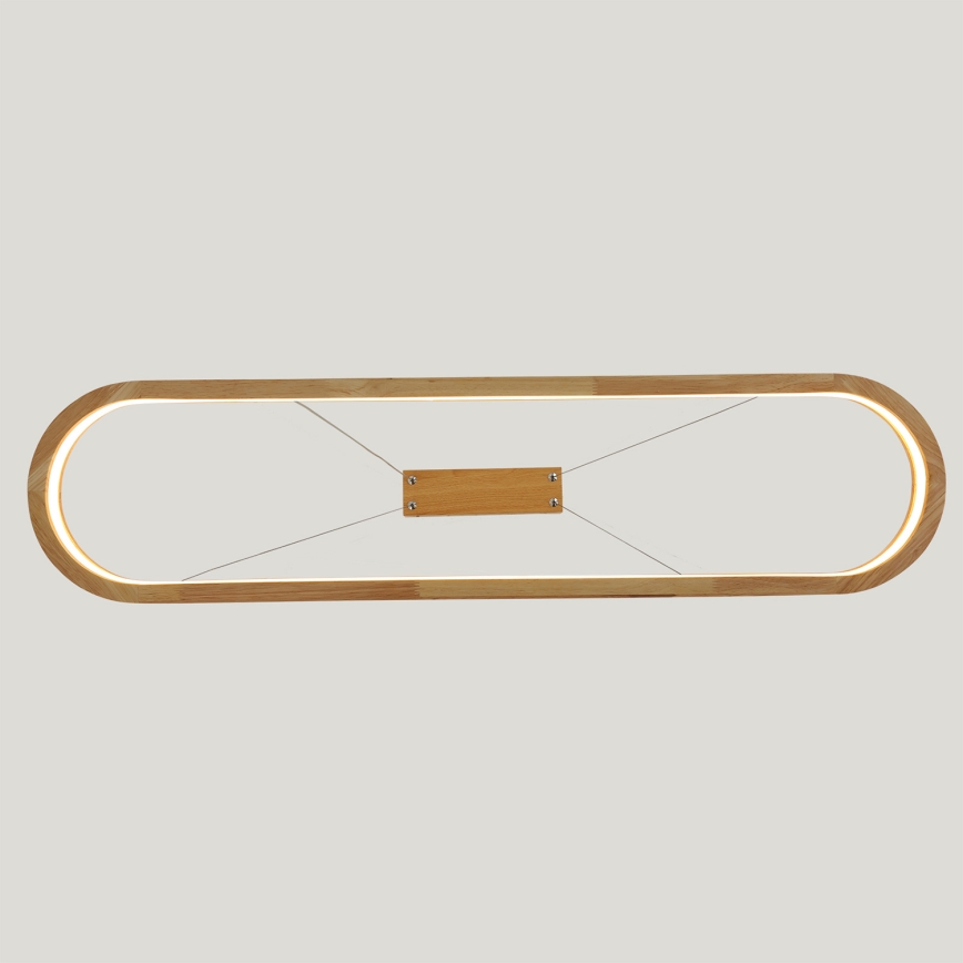 Brilagi - LED-hanglamp aan kabel UMEA WOOD LED/40W/230V 90x22 cm hout