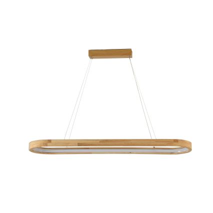Brilagi - LED-hanglamp aan kabel UMEA WOOD LED/40W/230V 90x22 cm hout