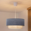 Brilagi - LED-hanglamp aan snoer BOHO ECO 1xE27/10W/230V Ø 40 cm blauw/crème