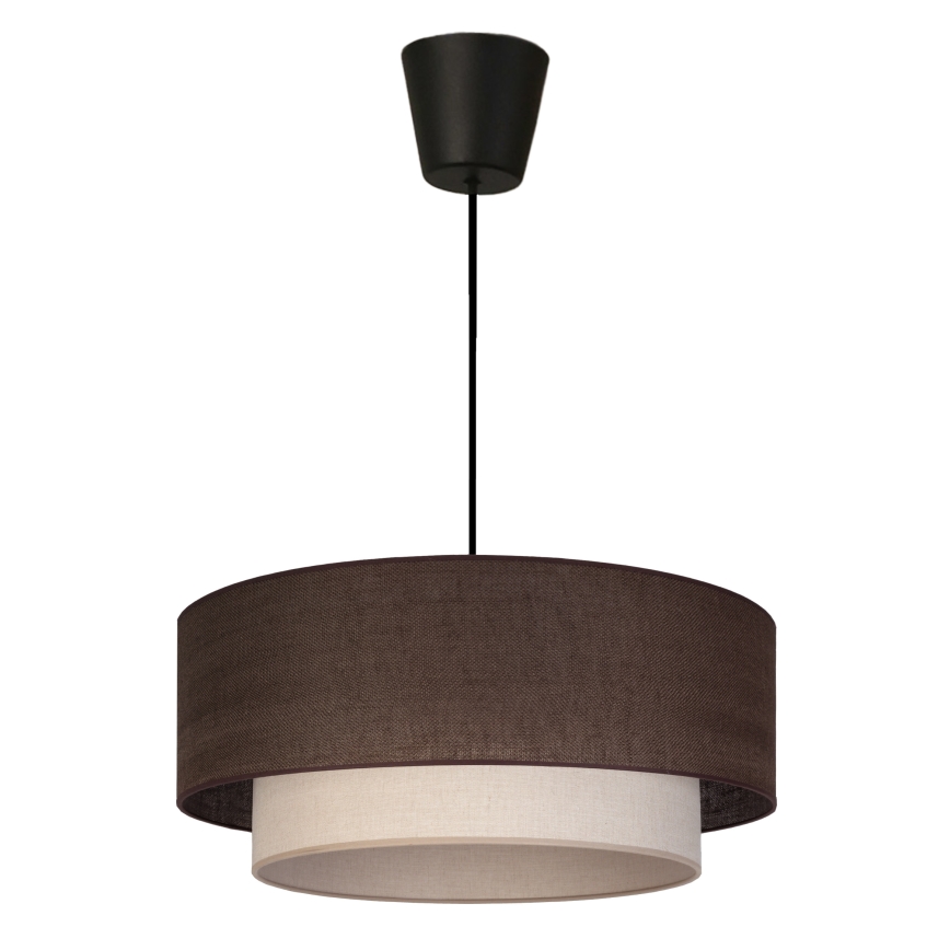 Brilagi - LED-hanglamp aan snoer BOHO ECO 1xE27/10W/230V Ø 40 cm bruin/crème