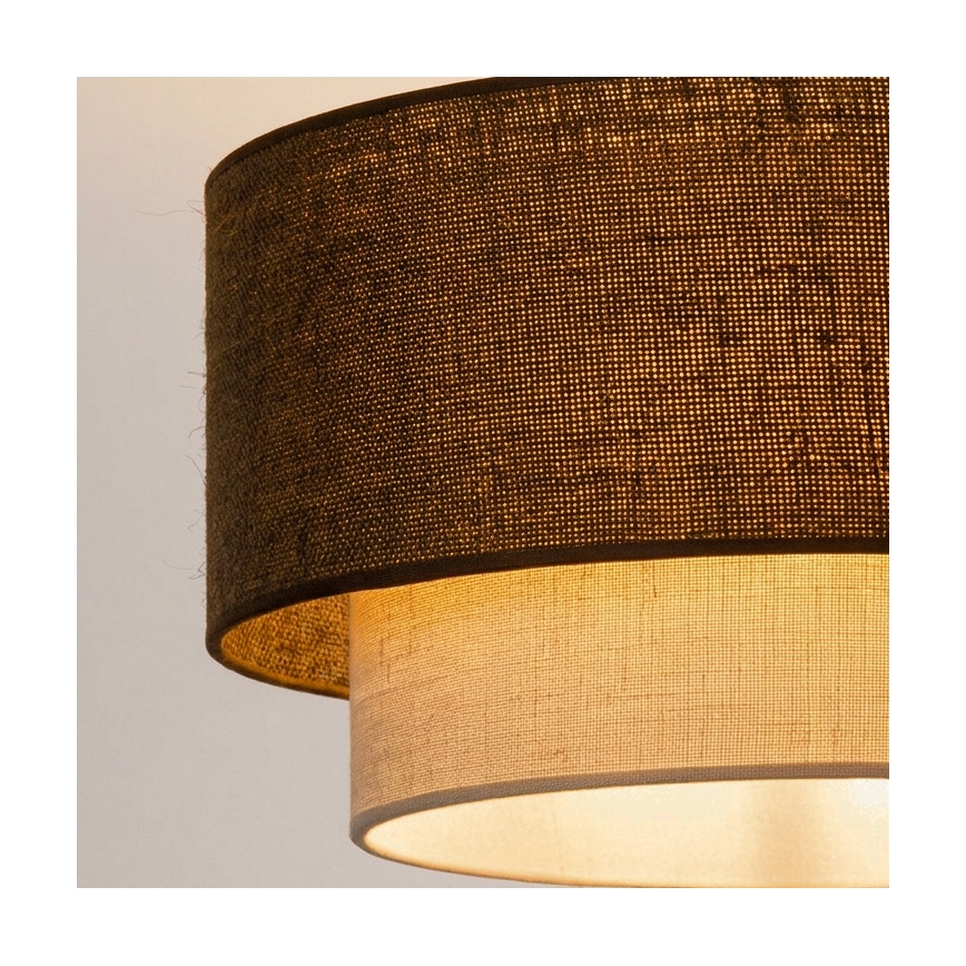 Brilagi - LED-hanglamp aan snoer BOHO ECO 1xE27/10W/230V Ø 40 cm bruin/crème