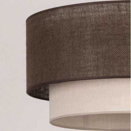 Brilagi - LED-hanglamp aan snoer BOHO ECO 1xE27/10W/230V Ø 40 cm bruin/crème
