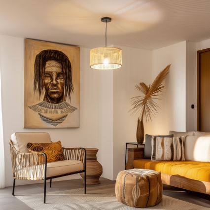 Brilagi - LED-hanglamp aan snoer CERIA BOHO 1x E27/40W/230V, Ø 25 cm, bamboe