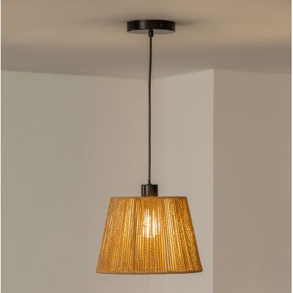 Brilagi - LED-hanglamp aan snoer CERIA BOHO 1xE27/40W/230V Ø 28 cm bruin