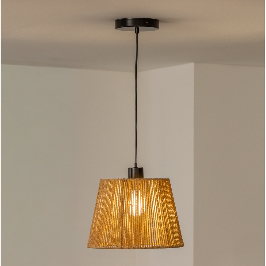 Brilagi - LED-hanglamp aan snoer CERIA BOHO 1xE27/40W/230V Ø 28 cm bruin