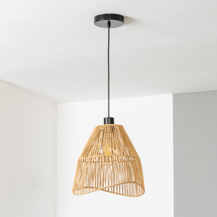 Brilagi - LED-hanglamp aan snoer CERIA BOHO 1xE27/40W/230V Ø 30 cm bruin