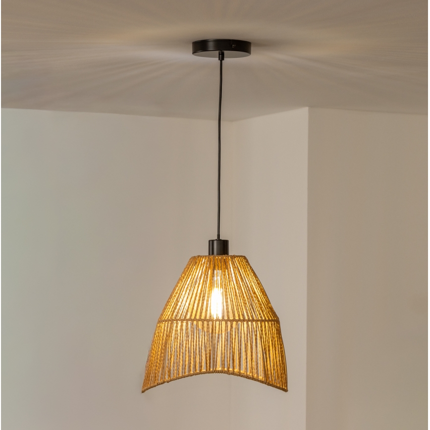 Brilagi - LED-hanglamp aan snoer CERIA BOHO 1xE27/40W/230V Ø 30 cm bruin