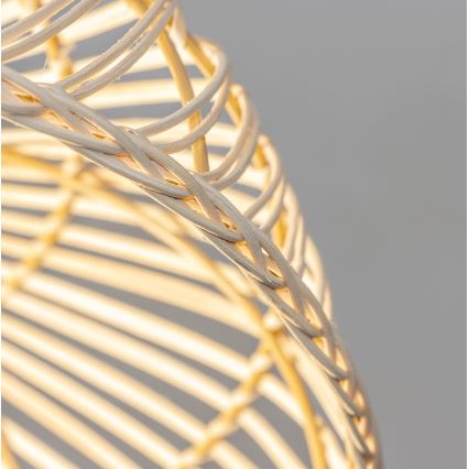 Brilagi - LED-hanglamp aan snoer CERIA BOHO 1xE27/40W/230V Ø 40 cm rotan