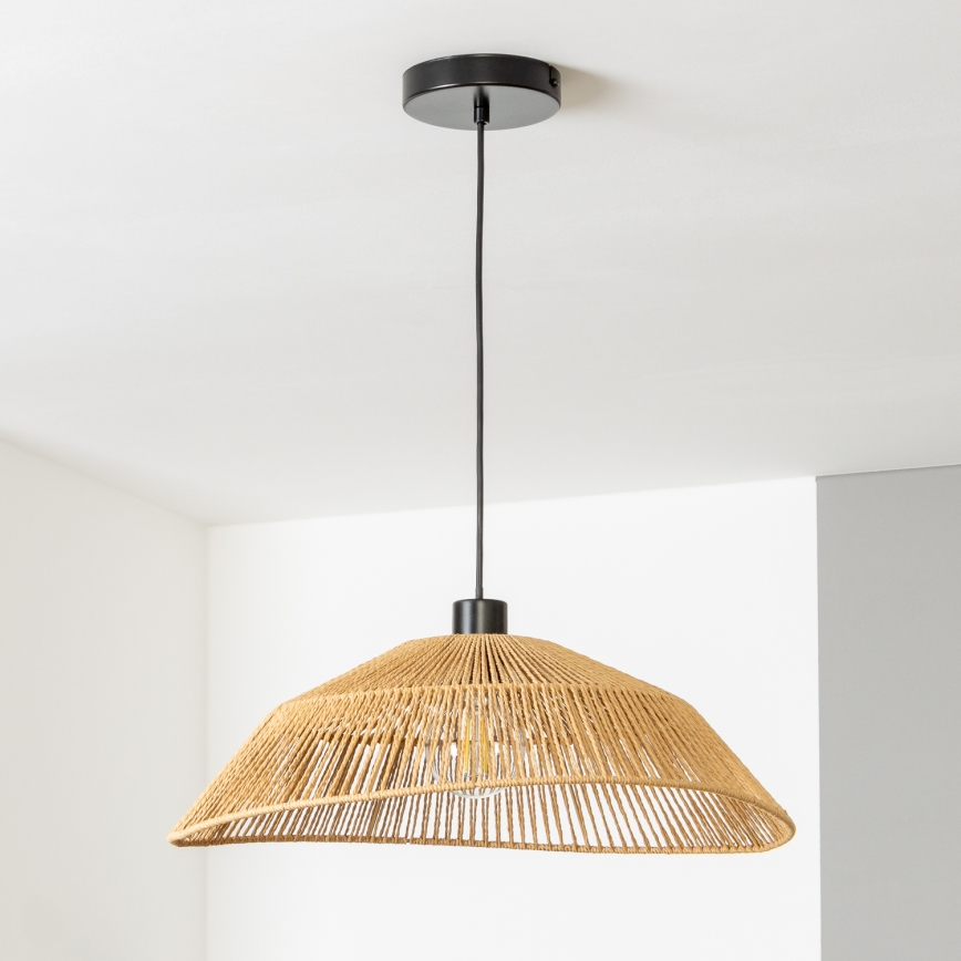 Brilagi - LED-hanglamp aan snoer CERIA BOHO 1xE27/40W/230V Ø 50 cm bruin