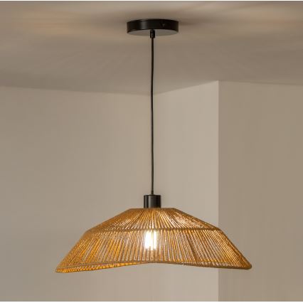 Brilagi - LED-hanglamp aan snoer CERIA BOHO 1xE27/40W/230V Ø 50 cm bruin