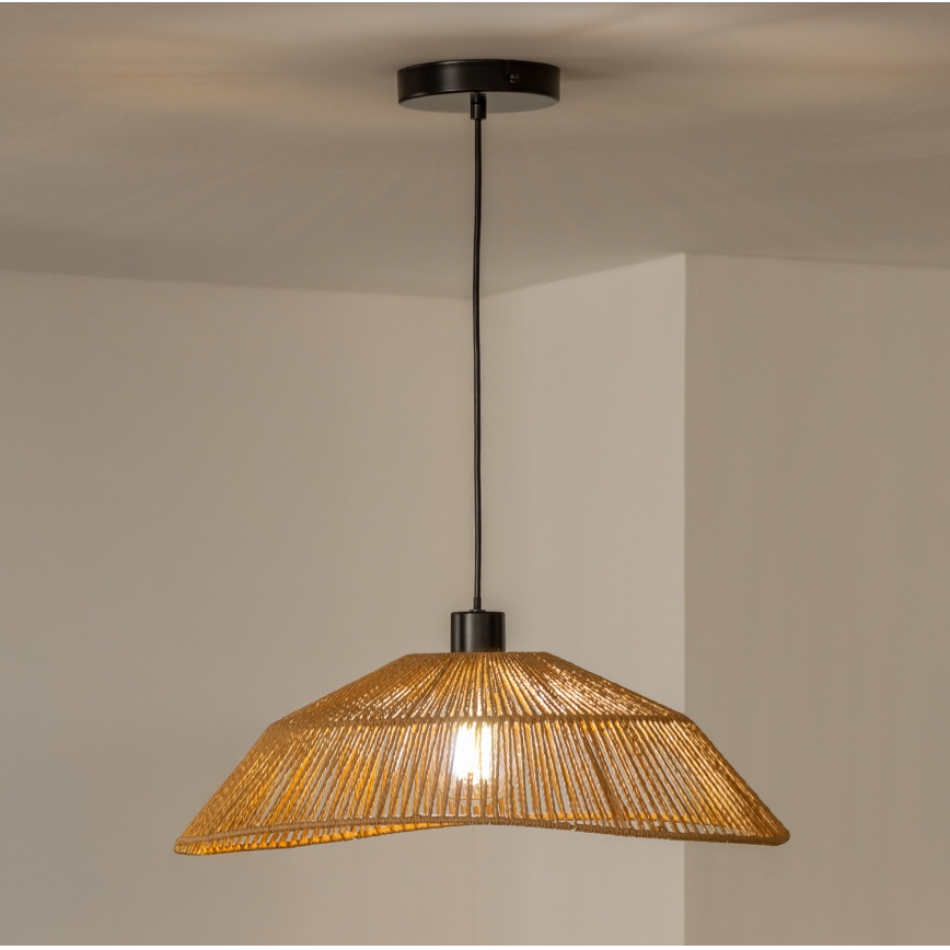 Brilagi - LED-hanglamp aan snoer CERIA BOHO 1xE27/40W/230V Ø 50 cm bruin