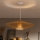Brilagi - LED-hanglamp aan snoer CERIA BOHO 1xE27/40W/230V Ø 70 cm wit/bruin
