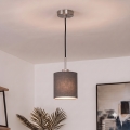 Brilagi - LED-hanglamp aan snoer NUBILA 1xE27/60W/230V Ø 14 cm zwart/anthraciet