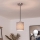 Brilagi - LED-hanglamp aan snoer NUBILA 1xE27/60W/230V Ø 14 cm zwart/grijs