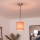 Brilagi - LED-hanglamp aan snoer NUBILA 1xE27/60W/230V Ø 14 cm zwart/oranje
