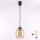Brilagi - LED-hanglamp aan snoer RETRO GLASS 1x E27/60W/230V Ø 14 cm zwart/rookbruin