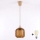 Brilagi - LED-hanglamp aan snoer RETRO GLASS 1xE27/60W/230V Ø 14 cm beige/rookbruin