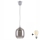 Brilagi - LED-hanglamp aan snoer RETRO GLASS 1xE27/60W/230V Ø 14 cm zilver/rookgrijs