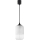 Brilagi - LED-hanglamp aan snoer RETRO GLASS 1xE27/60W/230V Ø 14 cm zwart/wit