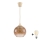 Brilagi - LED-hanglamp aan snoer RETRO GLASS 1xE27/60W/230V Ø 18 cm beige/rookbruin