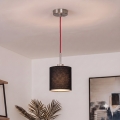 Brilagi - LED-hanglamp aan stalen kabel NUBILA 1xE27/60W/230V Ø 14 cm rood/zwart