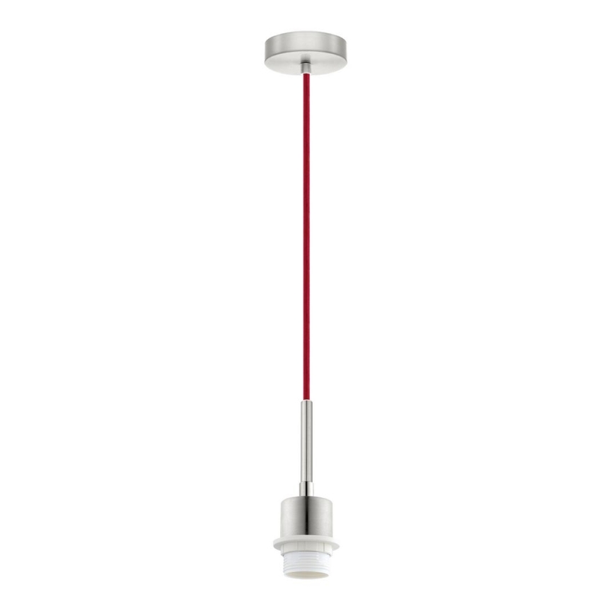 Brilagi - LED-hanglamp aan stalen kabel NUBILA 1xE27/60W/230V Ø 14 cm rood/zwart