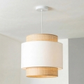 Brilagi - LED-hanglamp CERIA aan kabel 1xE27/40W/230V Ø 30 cm beige/wit