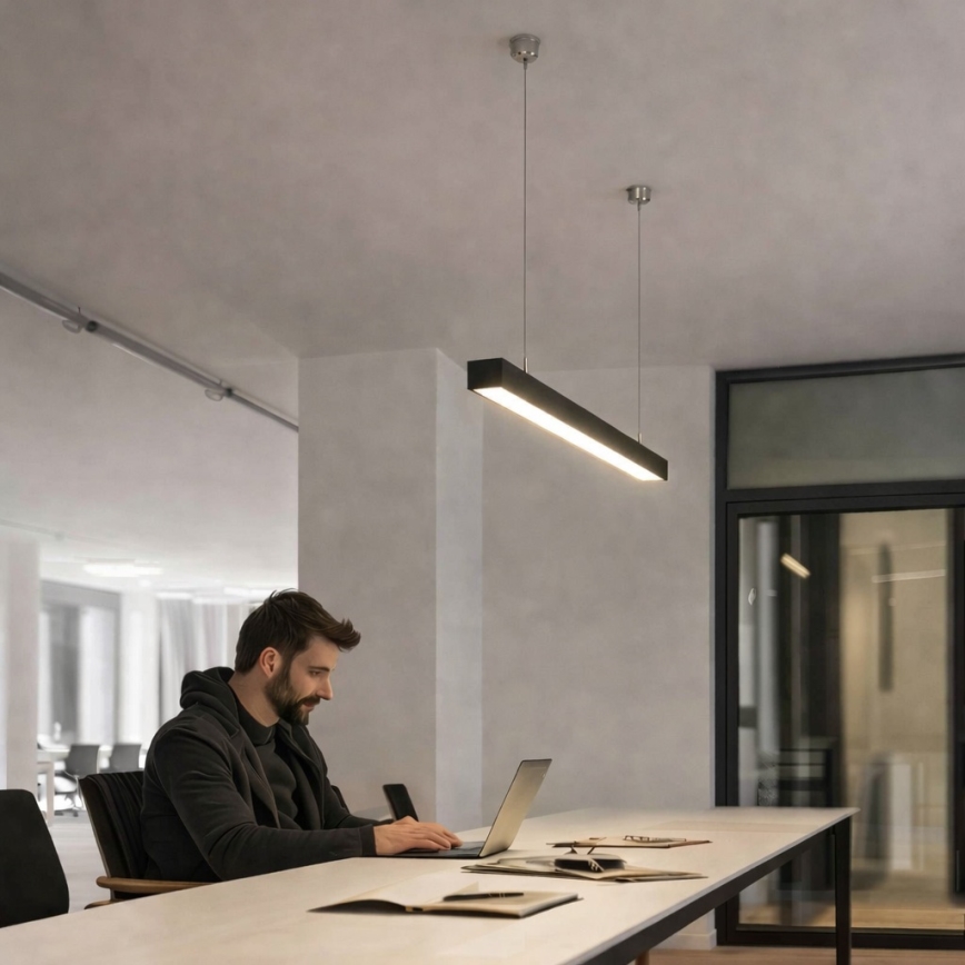 Brilagi - LED-hanglamp FULLDAY LED/10/15/20W/230V 2700/4000/6000K 60 cm zwart