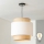 Brilagi - LED-hanglamp met kabel CERIA 1xE27/40W/230V Ø 30 cm zwart/beige/wit