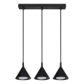 BRILAGI - LED Hanglamp met kabel CONE TRIPLE 3xGX53/15W/230V zwart