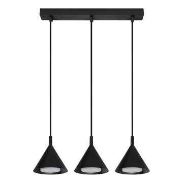 BRILAGI - LED Hanglamp met kabel CONE TRIPLE 3xGX53/15W/230V zwart