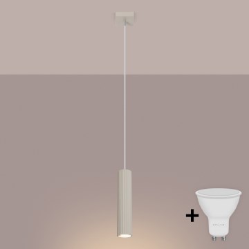 Brilagi - LED-hanglamp met kabel CRESTO 1xGU10/10W/230V crème