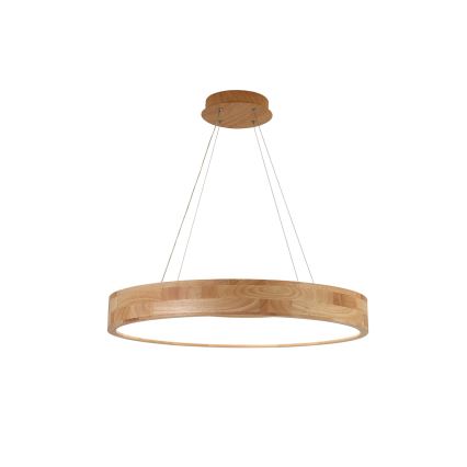 Brilagi - FALCON WOOD LED hanglamp aan kabel, 40W/230V, 3000/4000/6000K, Ø 60 cm, hout