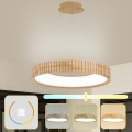 Brilagi - LED-hanglamp met kabel FALCON WOOD MODERN LED/40W/230V 3000/4000/6000K Ø 60 cm hout