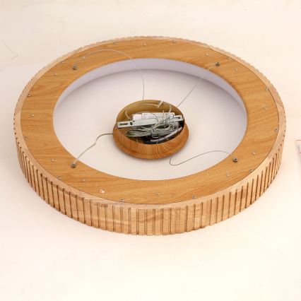 Brilagi - LED-hanglamp met kabel FALCON WOOD MODERN LED/40W/230V 3000/4000/6000K Ø 60 cm hout