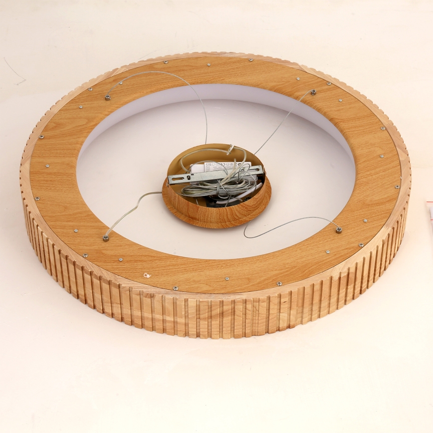 Brilagi - LED-hanglamp met kabel FALCON WOOD MODERN LED/40W/230V 3000/4000/6000K Ø 60 cm hout