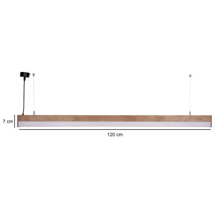BRILAGI - LED Hanglamp met kabel GARDALINE LED/100W/230V eik