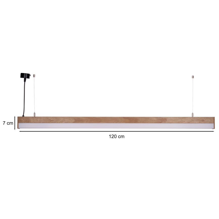 BRILAGI - LED Hanglamp met kabel GARDALINE LED/100W/230V eik
