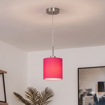 Brilagi - LED-hanglamp met kabel NUBILA 1xE27/60W/230V diam. 14 cm roze