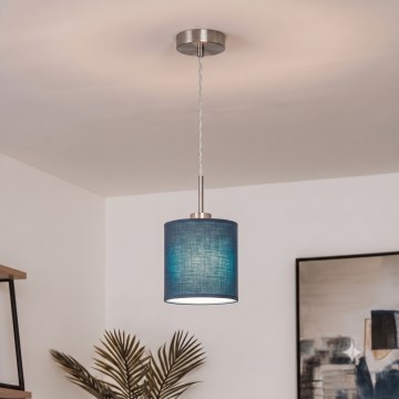 Brilagi - LED-hanglamp met kabel NUBILA 1xE27/60W/230V Ø 14 cm donkerblauw