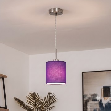 Brilagi - LED-hanglamp met kabel NUBILA 1xE27/60W/230V Ø 14 cm paars