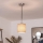 Brilagi - LED hanglamp met kabel NUBILA 1xE27/60W/230V Ø 14 cm zwart/lichtbruin