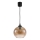 Brilagi - LED-hanglamp met kabel RETRO GLASS 1x E27/60W/230V Ø 18 cm zwart/rookbruin
