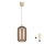 Brilagi - LED-hanglamp met kabel RETRO GLASS 1xE27/60W/230V Ø 14 cm beige/rookbruin