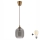 Brilagi - LED-hanglamp met kabel RETRO GLASS 1xE27/60W/230V Ø 14 cm bruin/rookgrijs