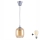 Brilagi - LED-hanglamp met kabel RETRO GLASS 1xE27/60W/230V Ø 14 cm zilver/rookbruin