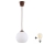 Brilagi - LED-hanglamp met kabel RETRO GLASS 1xE27/60W/230V Ø 15 cm bruin/wit
