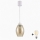 Brilagi - LED-hanglamp met kabel RETRO GLASS 1xE27/60W/230V Ø 17 cm wit/rookbeige