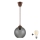 Brilagi - LED-hanglamp met kabel RETRO GLASS 1xE27/60W/230V Ø 18 cm bruin/rookgrijs