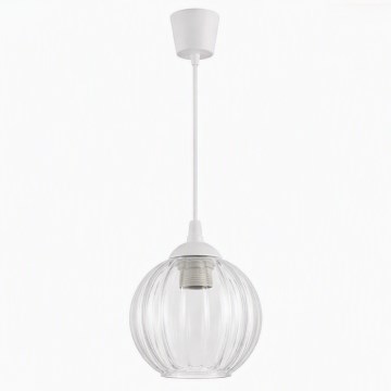 Brilagi - LED-hanglamp met kabel RETRO GLASS 1xE27/60W/230V Ø 18 cm wit/helder